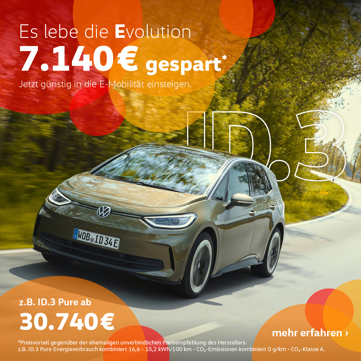 Autohaus Wicke in Bochum ID.3 Vorteils Angebot SALE Aktion